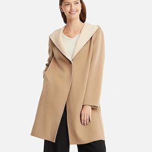 Uniqlo WOMEN DOUBLE-FACE HOODED COAT